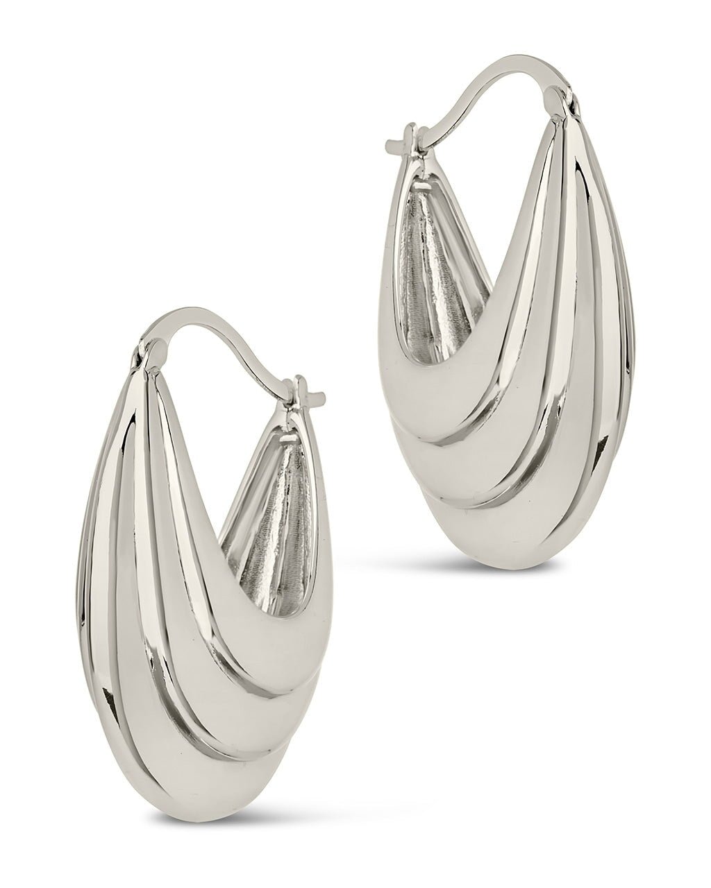 Elodie Hoops Earring Sterling Forever 