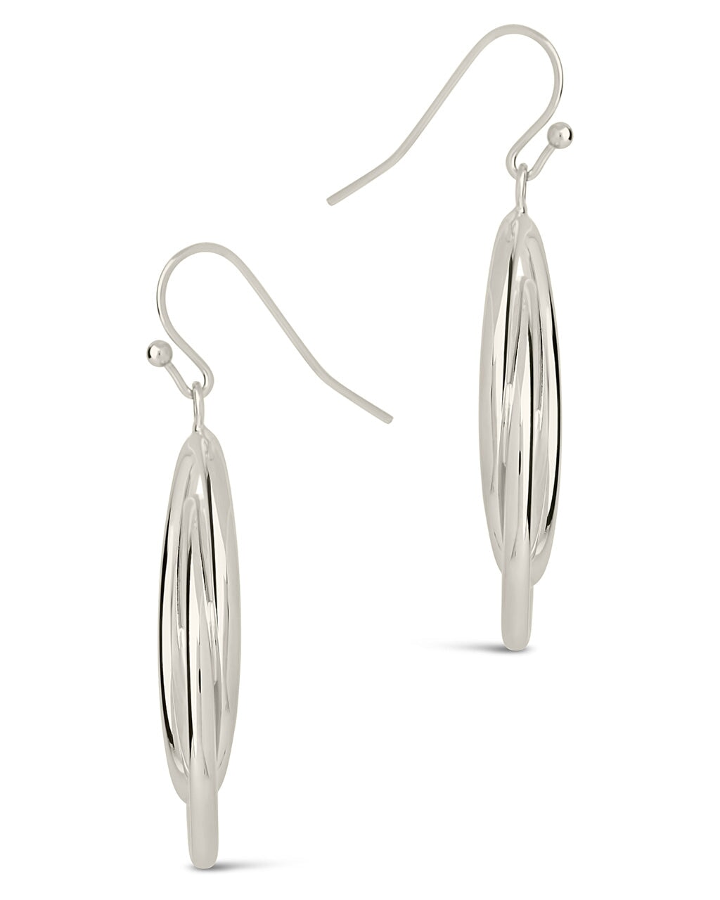 Claudie Interlocking Circle Dangle Earrings - Sterling Forever