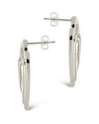 Statement Beating Heart Studs Earring Sterling Forever 