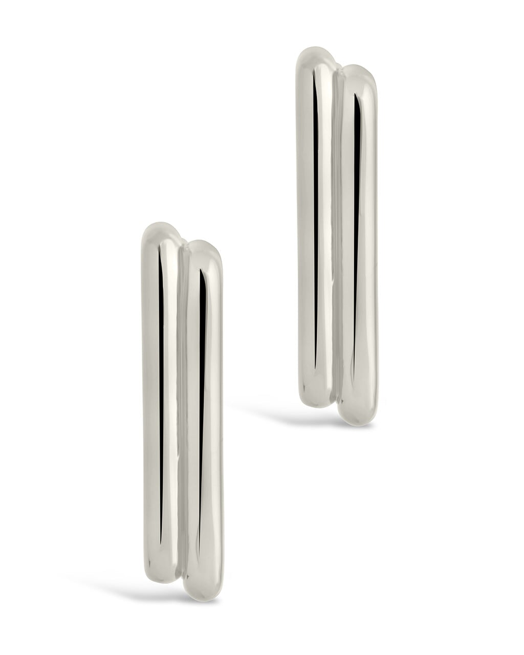 Baguette Hoop Earrings Earring Sterling Forever 