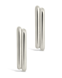 Baguette Hoop Earrings Earring Sterling Forever 