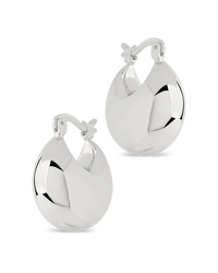 Skyler Chunky Tube Hoop Earrings