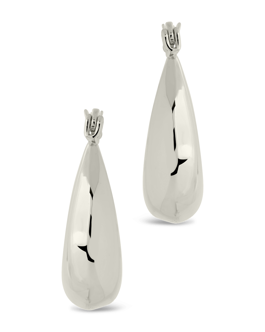 Brooklyn Chunky Tube Hoop Earrings - Sterling Forever