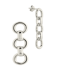 Frankie Chain Link Drop Earrings - Sterling Forever
