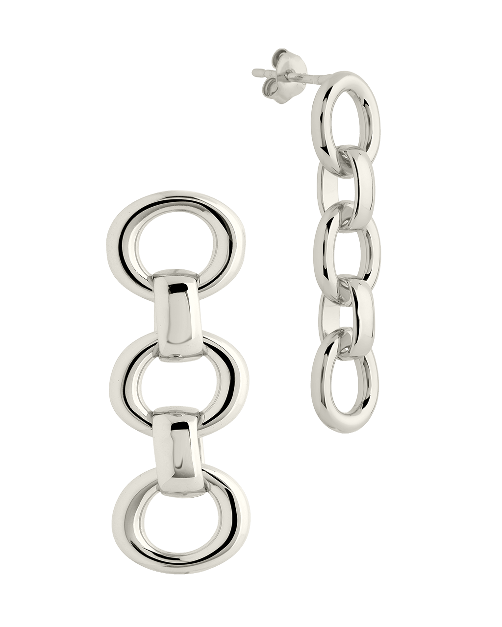 Frankie Chain Link Drop Earrings - Sterling Forever