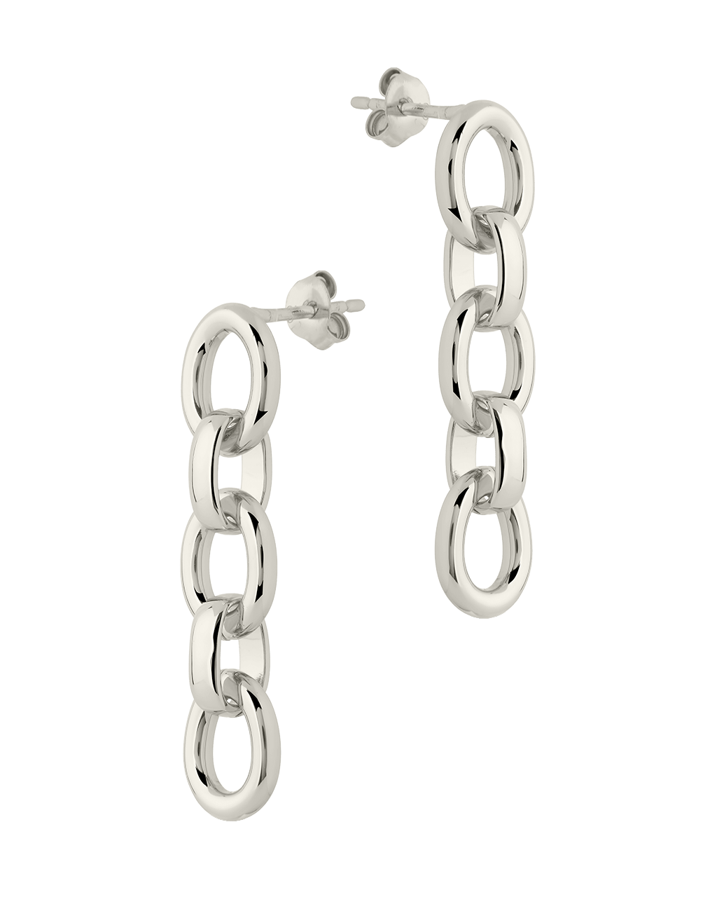 Frankie Chain Link Drop Earrings - Sterling Forever