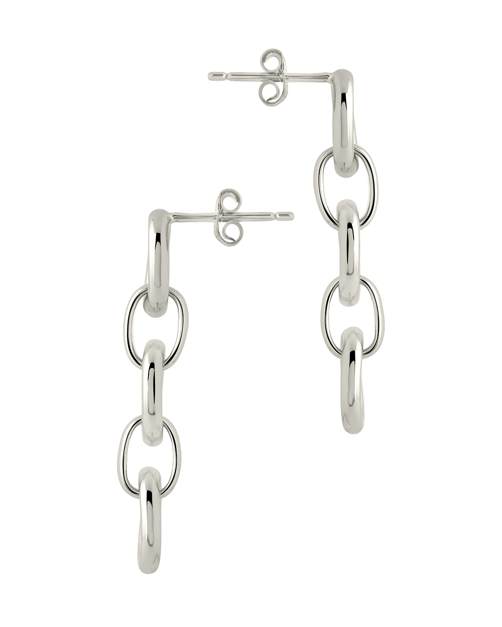 Frankie Chain Link Drop Earrings - Sterling Forever