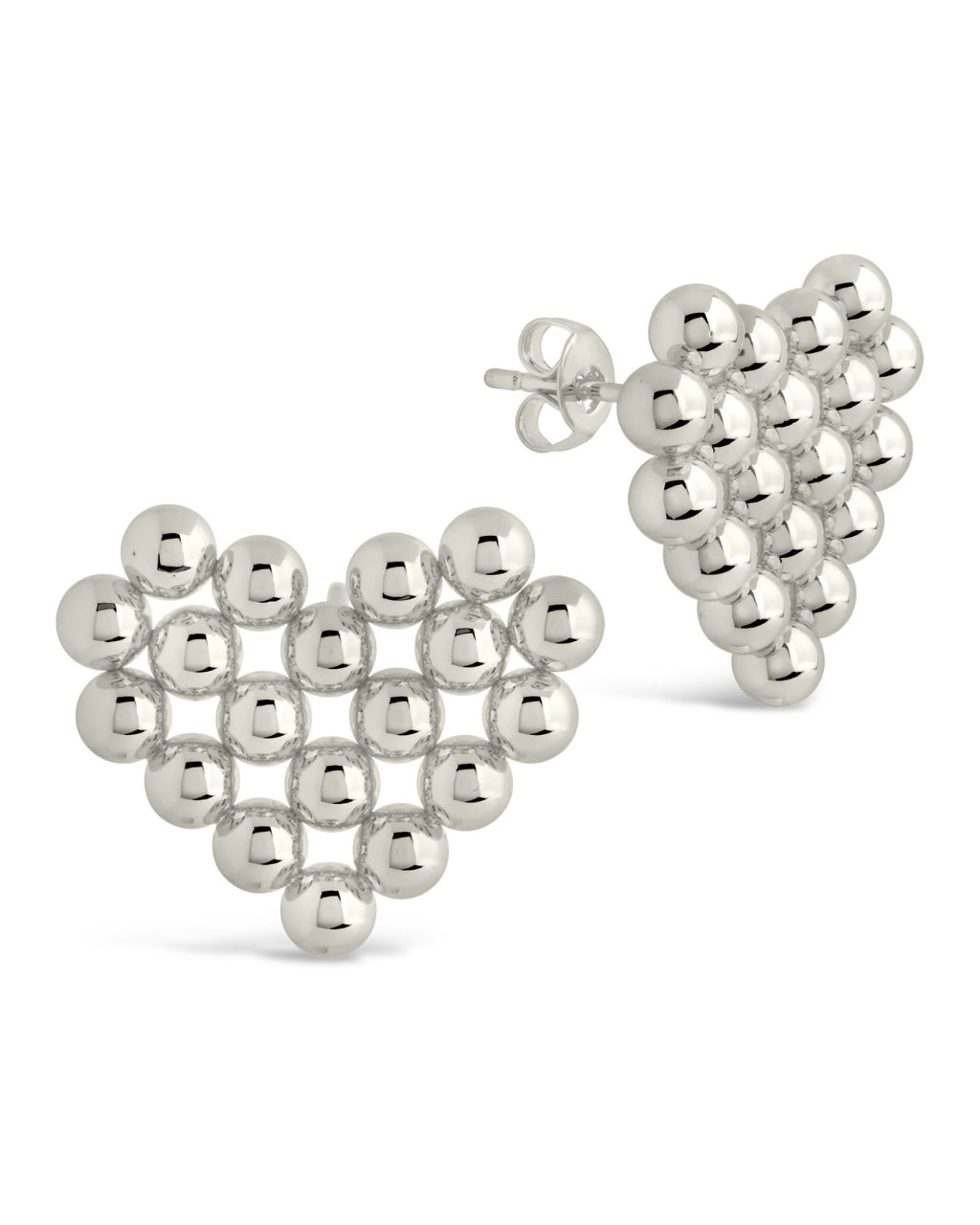 Meredith Heart Stud Earrings