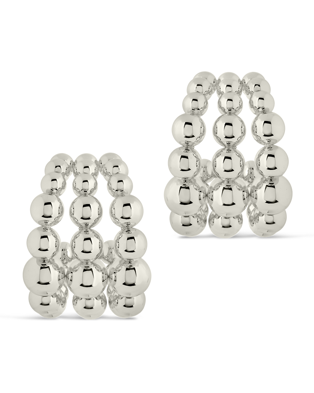 Bubble Sphere Trio Hoop Earrings