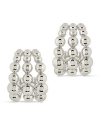 Bubble Sphere Trio Hoop Earrings - Sterling Forever