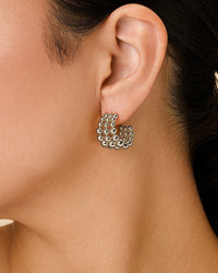 Bubble Sphere Trio Hoop Earrings - Sterling Forever