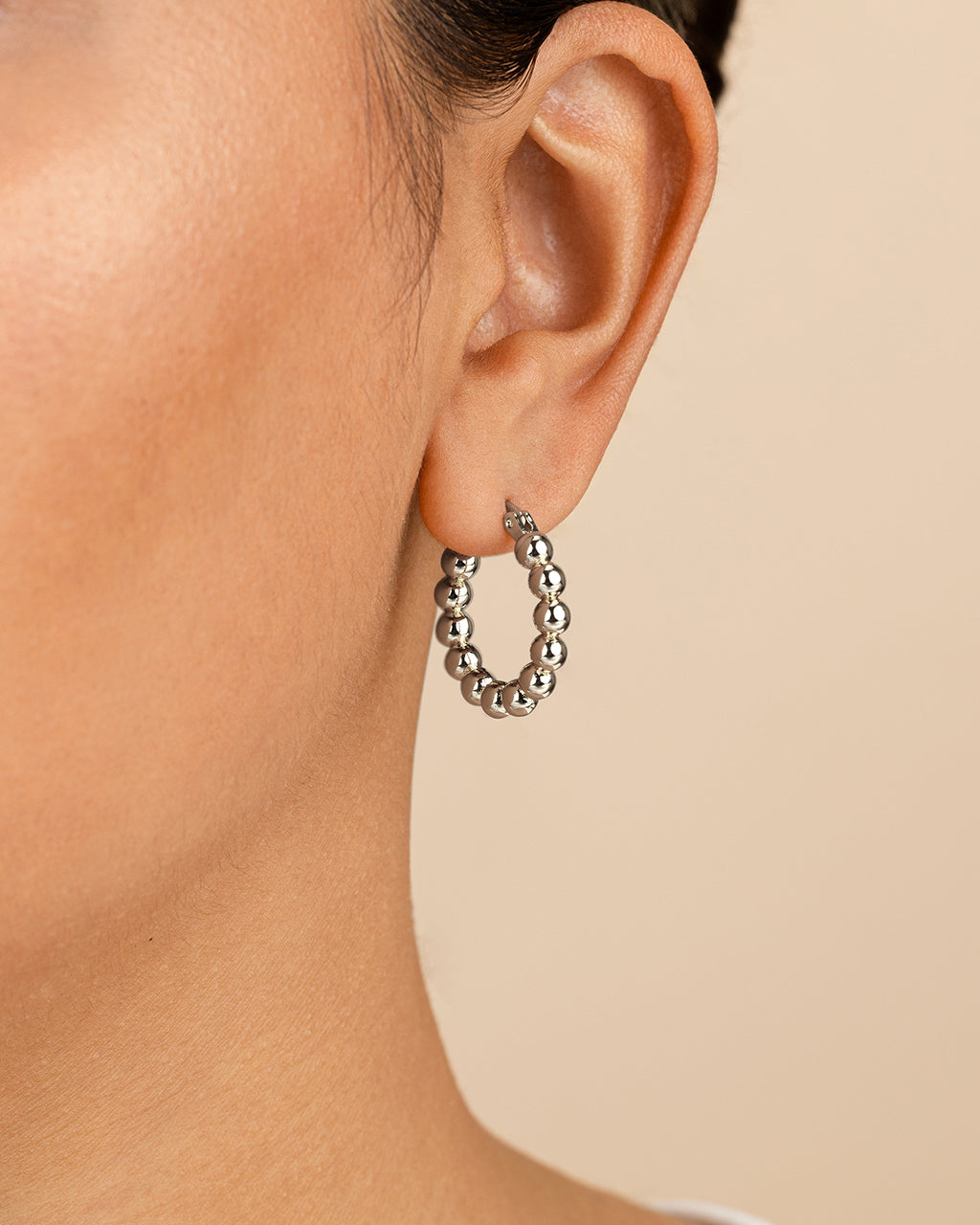Bubble Sphere Hoop Earrings