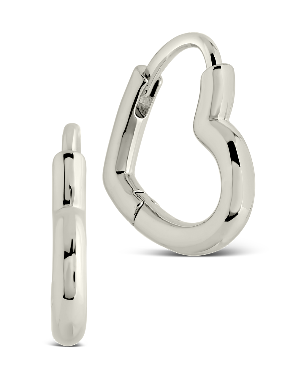 Elle Heart Micro Hoop Earrings