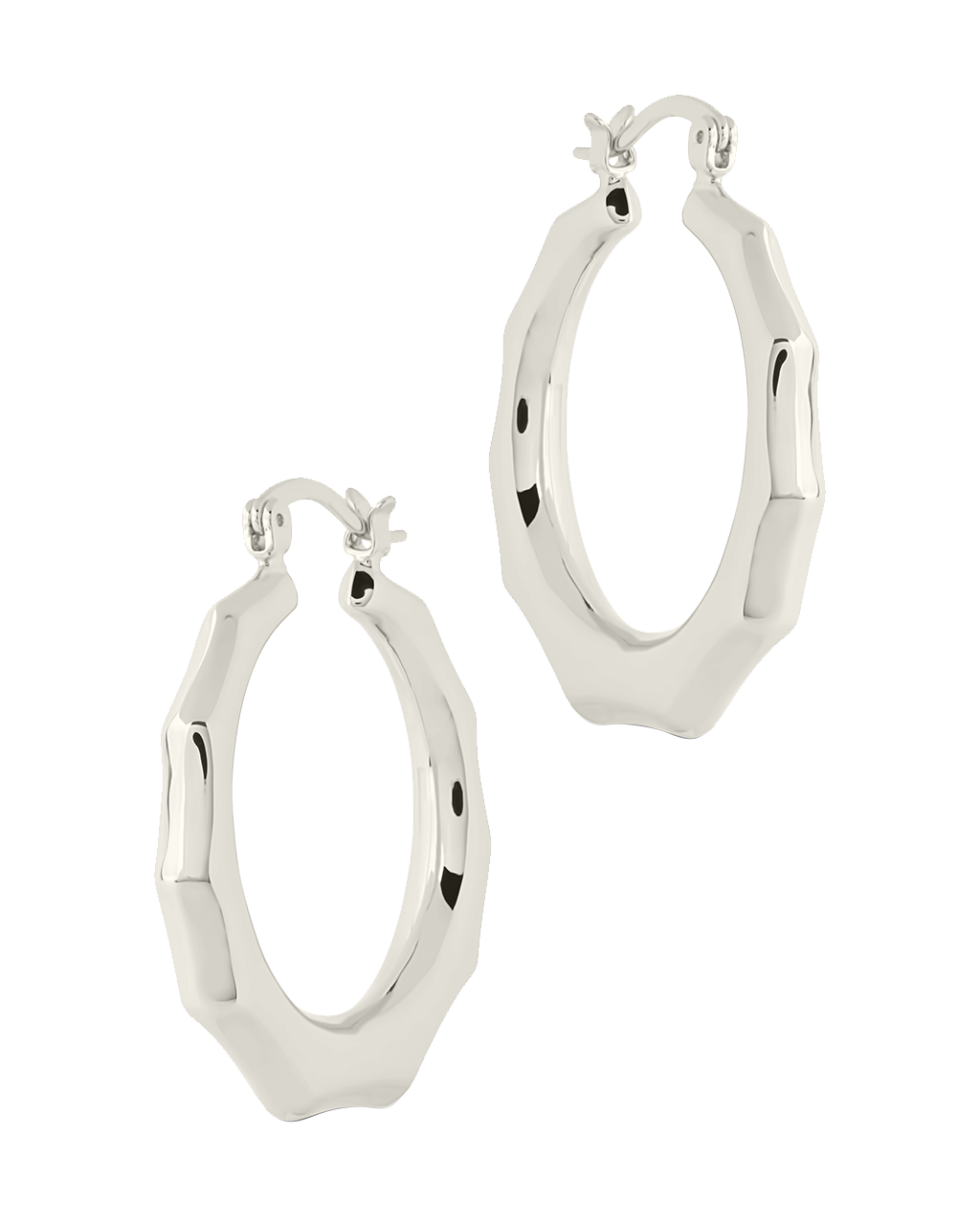 Zia Door Knocker Hoop Earrings