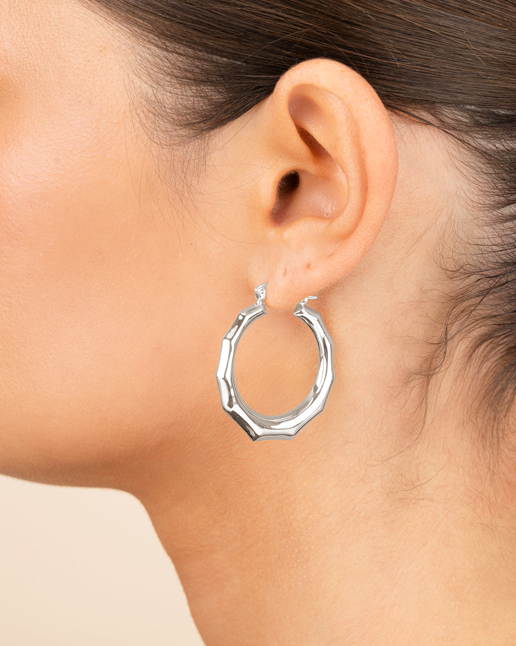 Zia Door Knocker Hoop Earrings