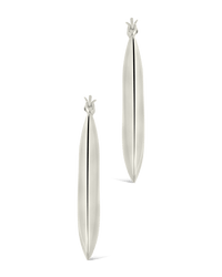 Paige Flat Tube Hoop Earrings - Sterling Forever