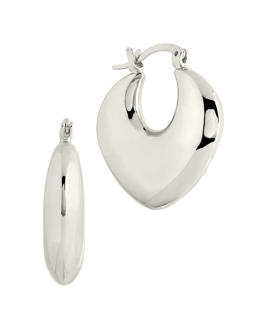 Kylie Chunky Tube Hoop Earrings