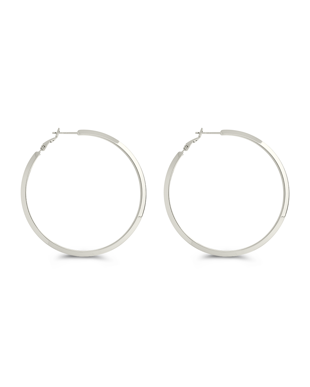 Leona Polished Hoop Earrings