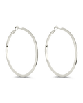 Leona Polished Hoop Earrings - Sterling Forever