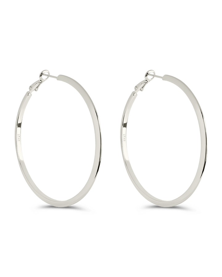 Leona Polished Hoop Earrings