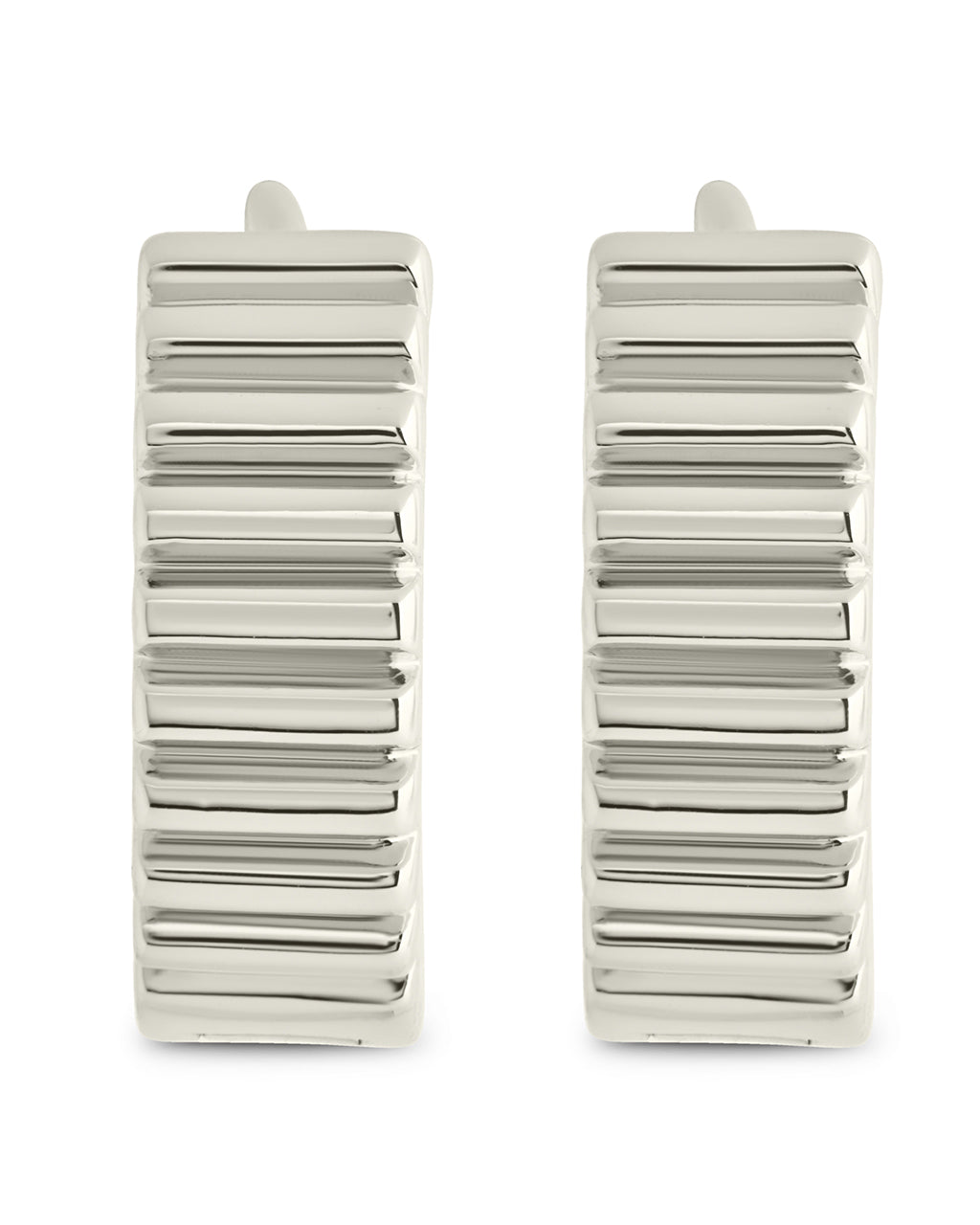 Lila Ribbed Micro Hoop Earrings