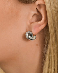 Tamara Double Row Huggie Hoop Earrings - Sterling Forever