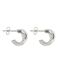 Tamara Double Row Huggie Hoop Earrings - Sterling Forever