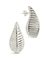 Vale Textured Stud Earrings - Sterling Forever