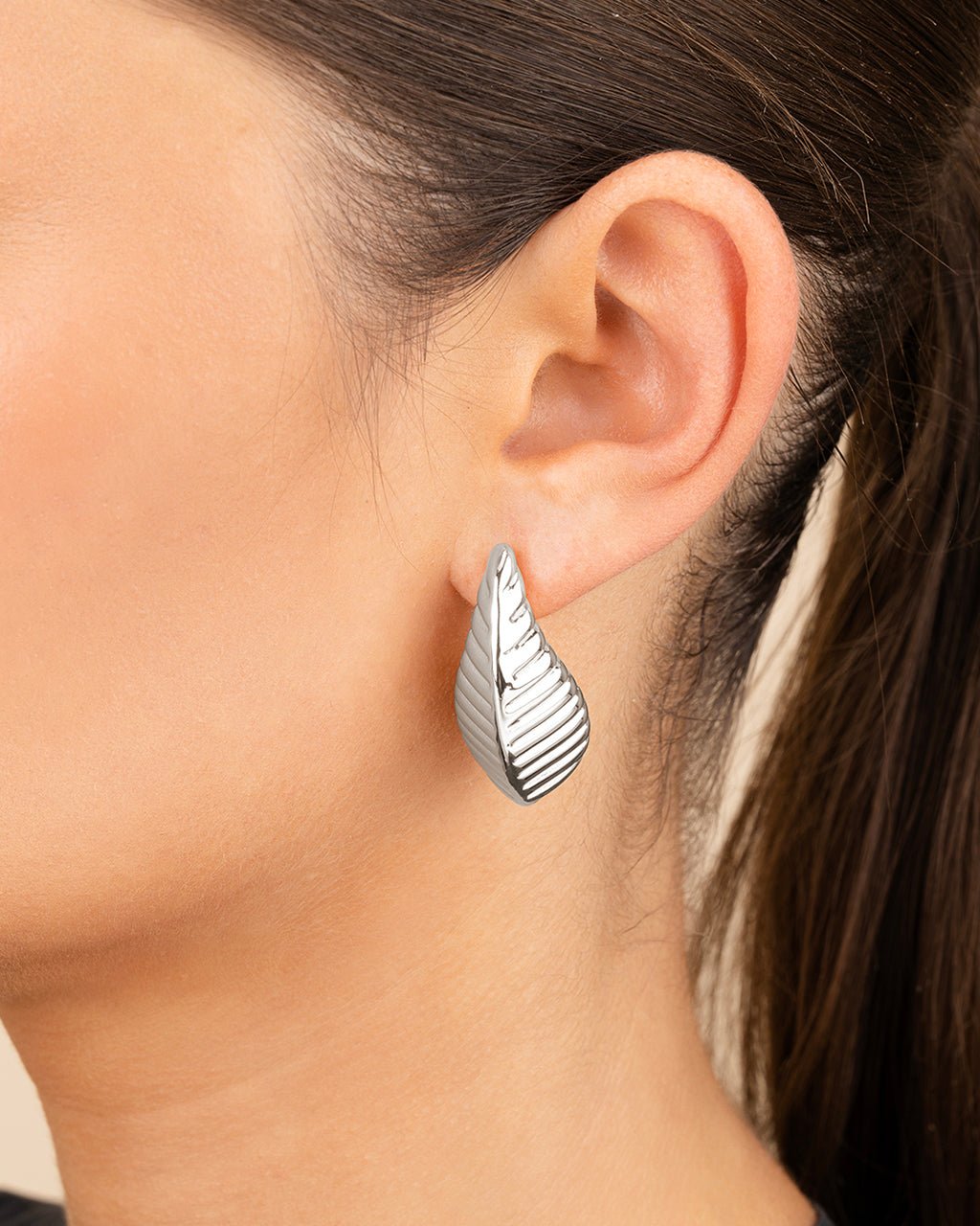 Vale Textured Stud Earrings - Sterling Forever