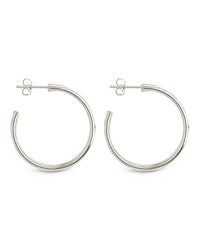 Corinne Textured Braided Hoop Earrings - Sterling Forever
