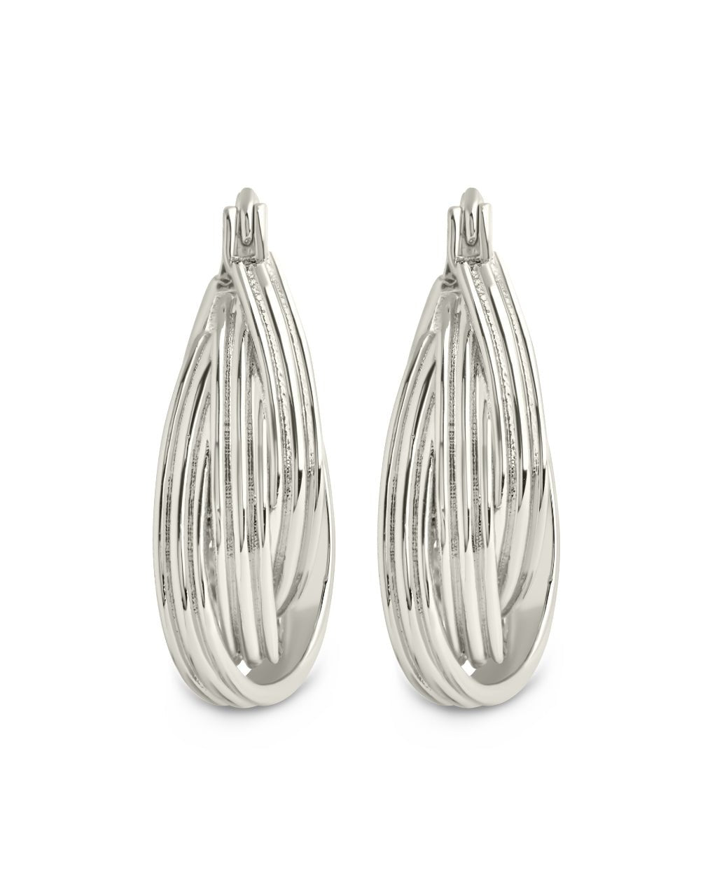 Emery Triple Row Layered Earrings - Sterling Forever