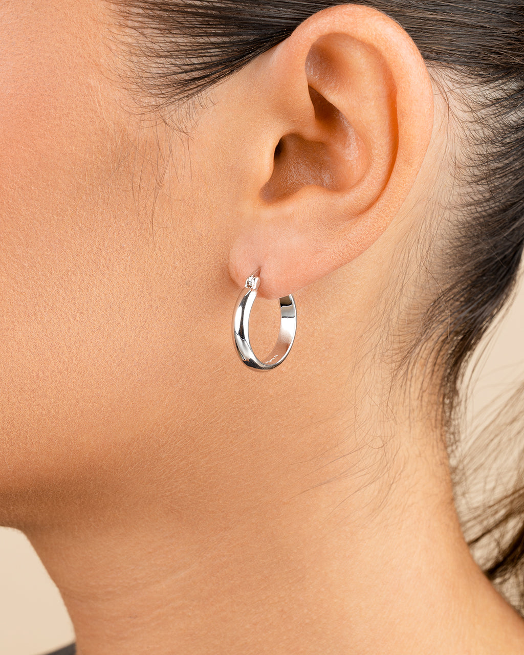 Tabitha Polished Hoop Earrings