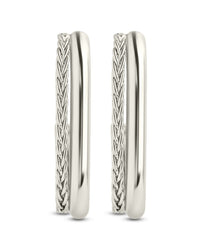 Callista Braided Suspender Earrings - Sterling Forever