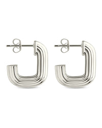 Briella Ribbed Earrings - Sterling Forever
