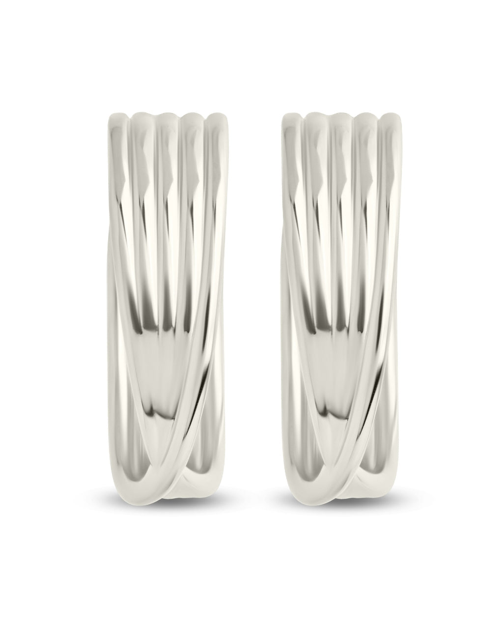 Katya Textured Hoop Earrings