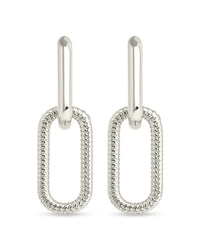 Sable CZ Chain Link Drop Stud Earrings - Sterling Forever