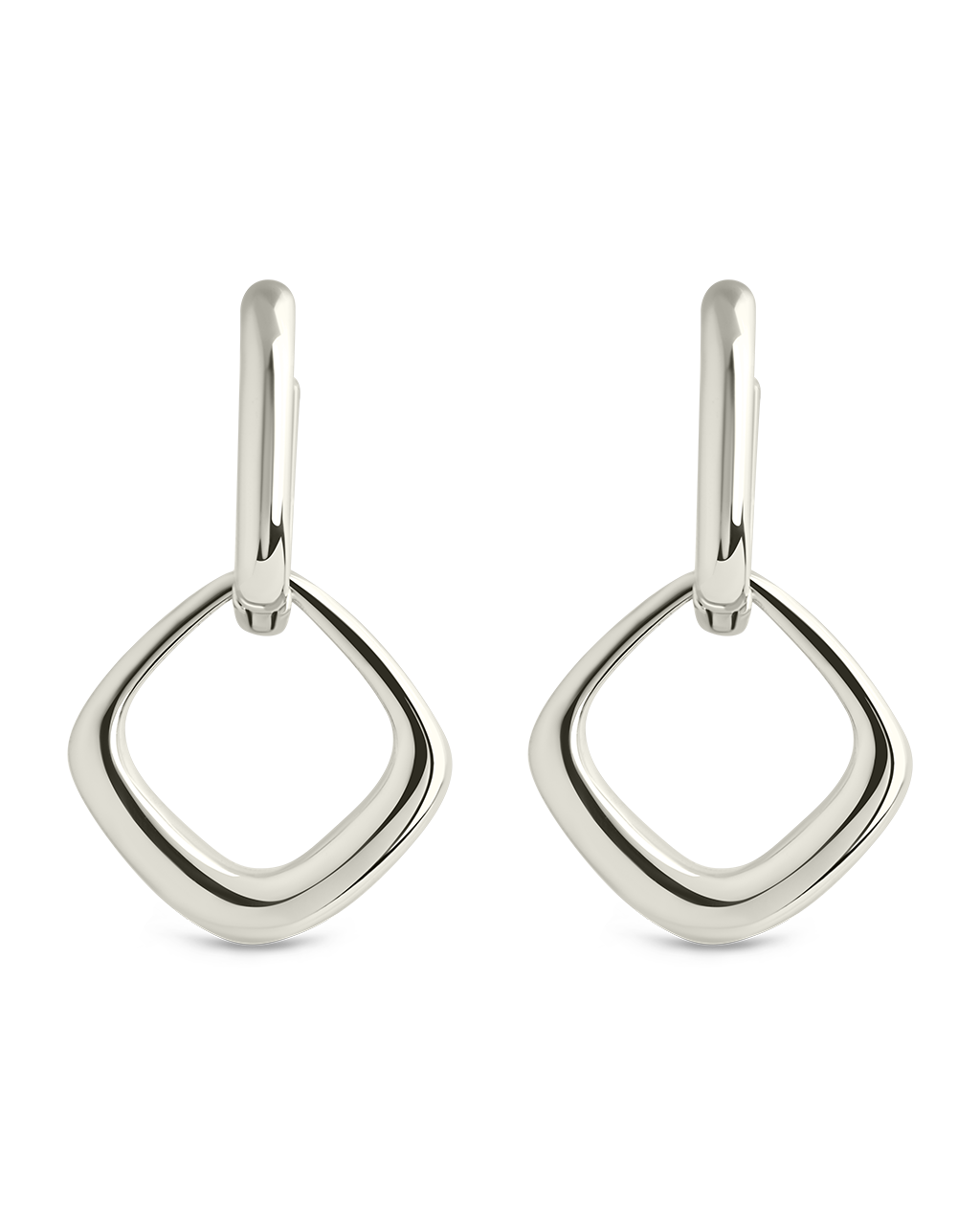 Tommy Link Drop Hoop Earrings