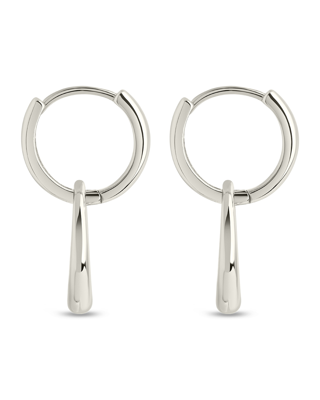 Tommy Link Drop Hoop Earrings