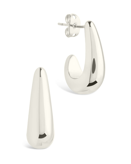 Stephanie Huggie Hoop Earrings