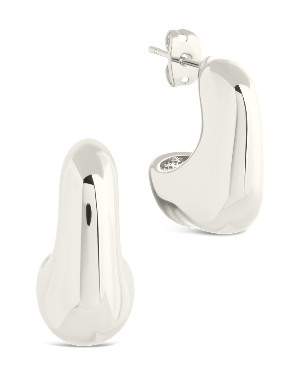 Demi Chunky Molten Metal Hoop Earrings