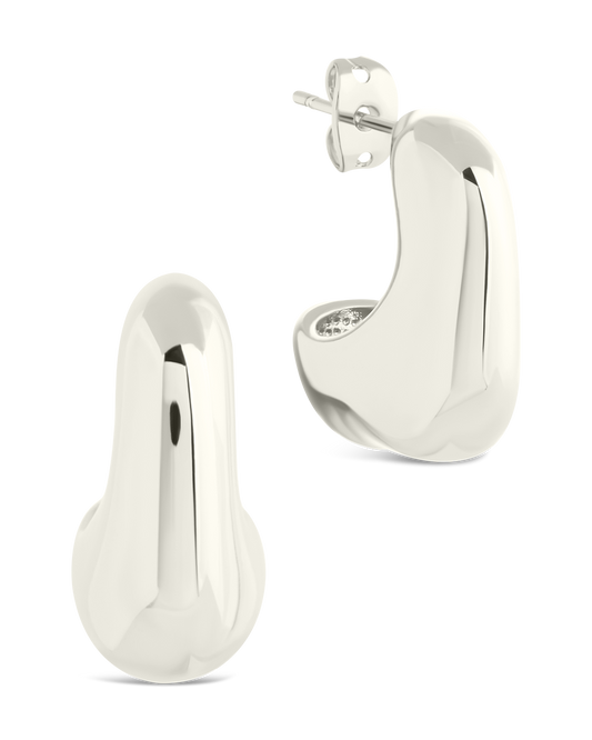 Demi Chunky Molten Metal Hoop Earrings