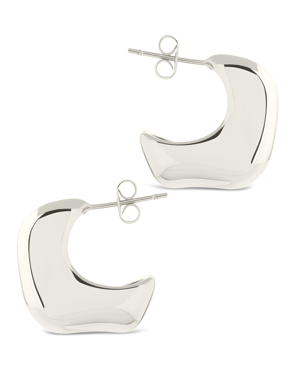 Demi Chunky Molten Metal Hoop Earrings