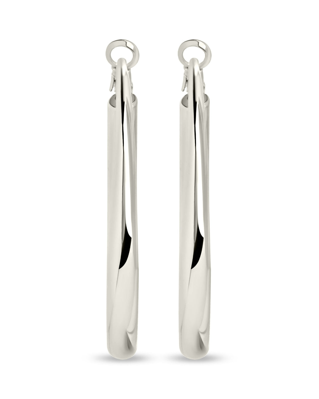 Zoe Polished Hoop Earrings