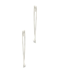 Rorie Heart Threader Hoops - Sterling Forever