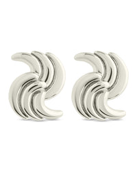 Leni Twist Statement Studs - Sterling Forever