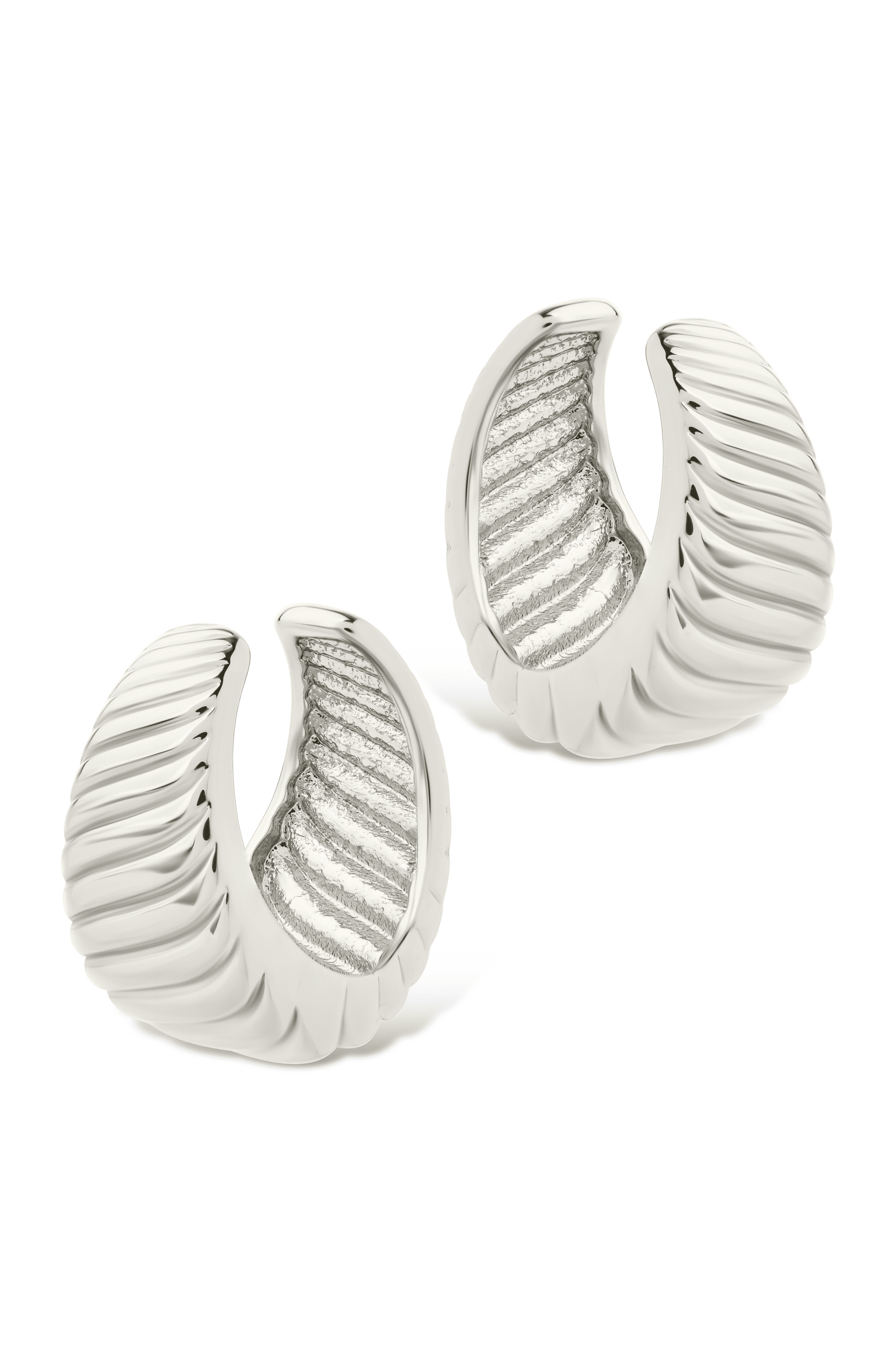 Beth Twisted Croissant Ear Cuff - Sterling Forever