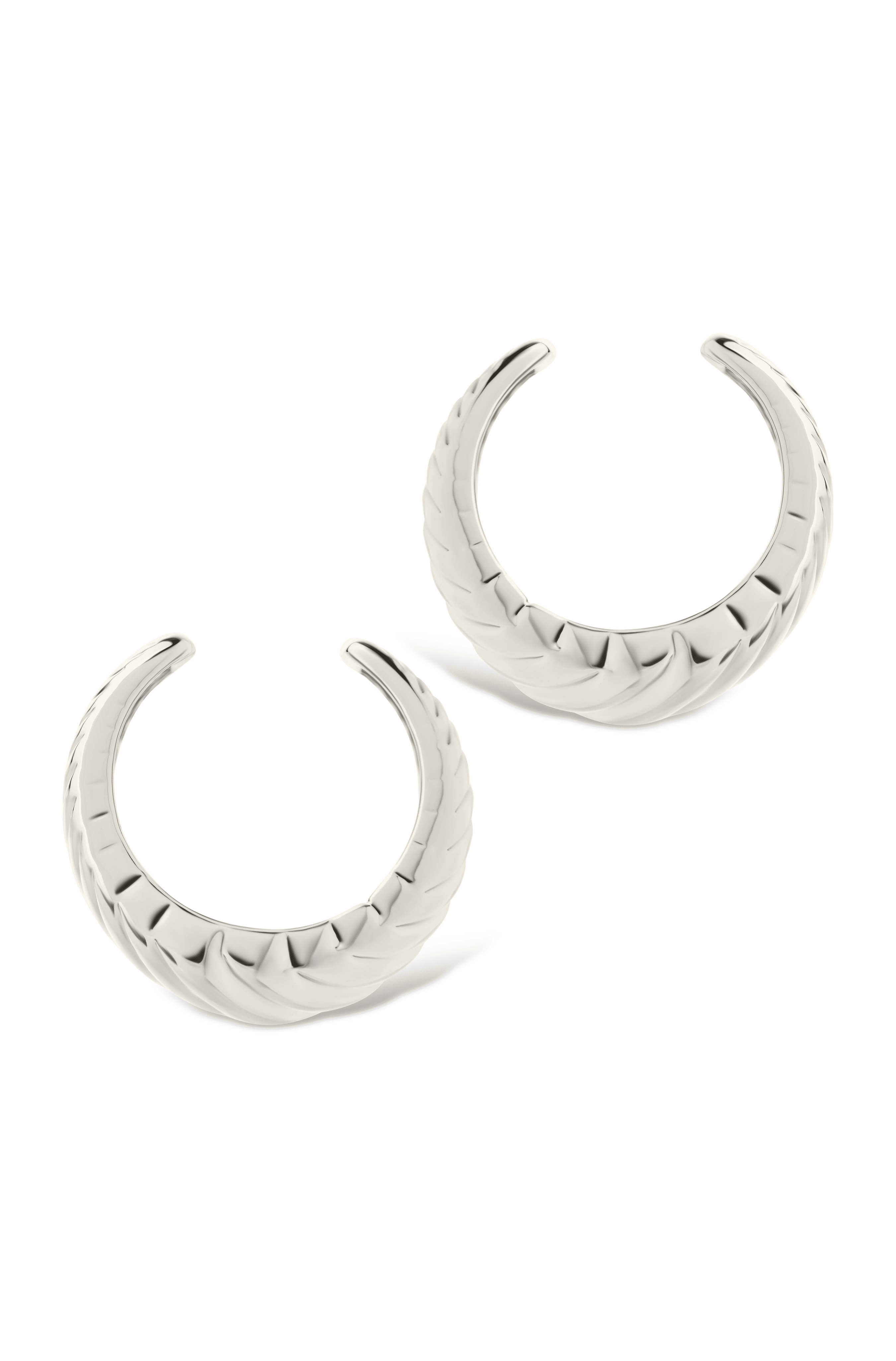 Beth Twisted Croissant Ear Cuff - Sterling Forever