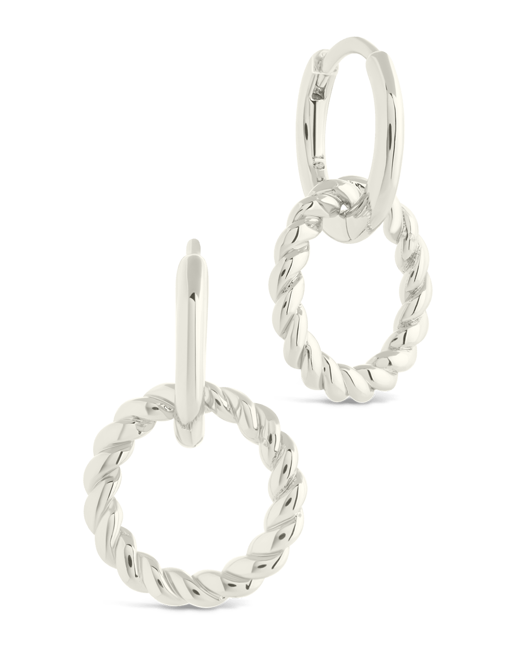 Hassie Delicate Twist Hoops - Sterling Forever
