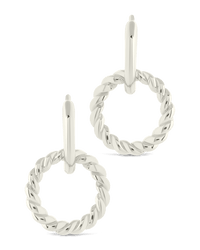 Hassie Delicate Twist Hoops - Sterling Forever