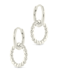 Hassie Delicate Twist Hoops - Sterling Forever